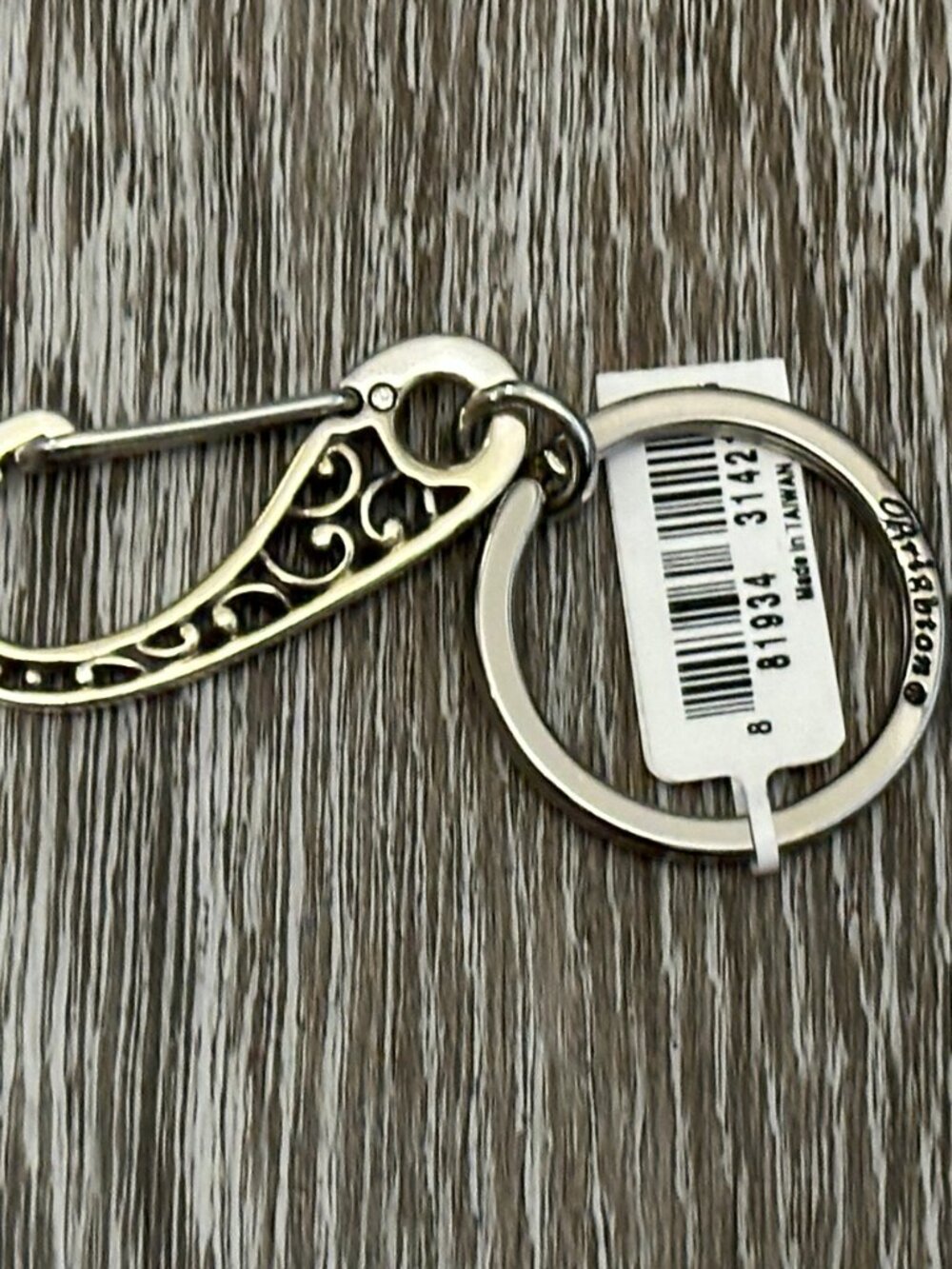 NWT Brighton Keychain Key Fob Ring Chain Clip Beautiful! - Picture 5 of 8